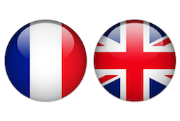 英語とフランス語